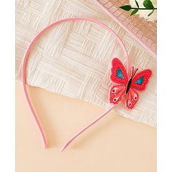 Babyhug Butterfly Applique Hair Band-Pink