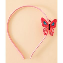 Babyhug Butterfly Applique Hair Band-Pink