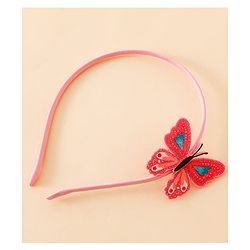 Babyhug Butterfly Applique Hair Band-Pink