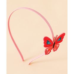 Babyhug Butterfly Applique Hair Band-Pink