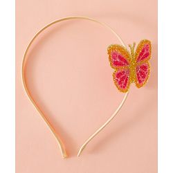 Babyhug Butterfly Applique Hair Band-Pink