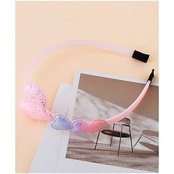Babyhug Glitter Heart Hair Band -Free Size-Pink