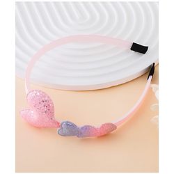 Babyhug Glitter Heart Hair Band -Free Size-Pink