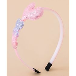 Babyhug Glitter Heart Hair Band -Free Size-Pink