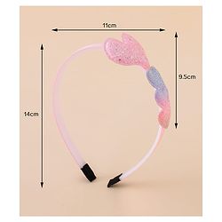 Babyhug Glitter Heart Hair Band -Free Size-Pink