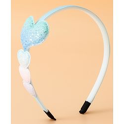 Babyhug Glitter Heart Hair Band -Free Size-Pink