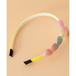 Babyhug Glitter Heart Hair Band -Free Size-Pink