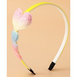 Babyhug Glitter Heart Hair Band -Free Size-Pink