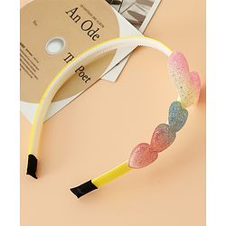Babyhug Glitter Heart Hair Band -Free Size-Pink