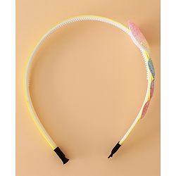 Babyhug Glitter Heart Hair Band -Free Size-Pink