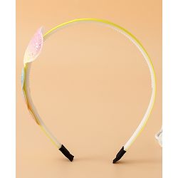 Babyhug Glitter Heart Hair Band -Free Size-Pink