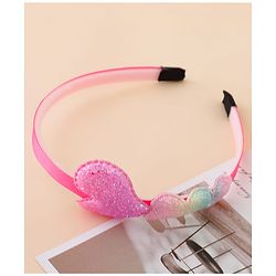 Babyhug Glitter Heart Hair Band -Free Size-Pink