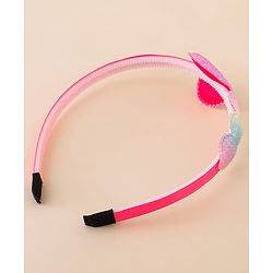 Babyhug Glitter Heart Hair Band -Free Size-Pink