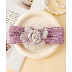Babyhug Floral Applique Headband- Purple