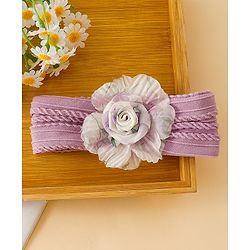 Babyhug Floral Applique Headband- Purple