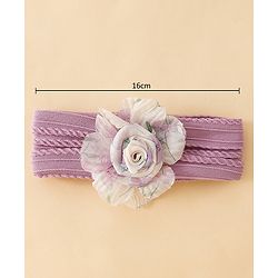 Babyhug Floral Applique Headband- Purple