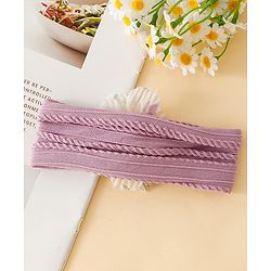 Babyhug Floral Applique Headband- Purple