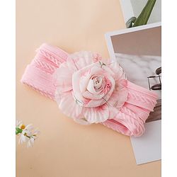 Babyhug Floral Applique Headband- Purple