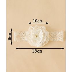 Babyhug Headband With  Floral Applique - Beige