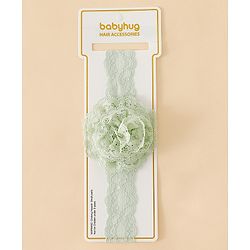 Babyhug Headband With  Floral Applique - Beige