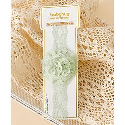 Babyhug Headband With  Floral Applique - Beige