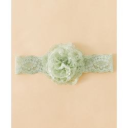 Babyhug Headband With  Floral Applique - Beige