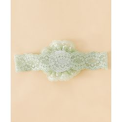 Babyhug Headband With  Floral Applique - Beige