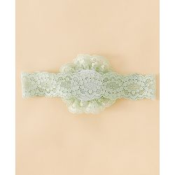 Babyhug Headband With  Floral Applique - Beige