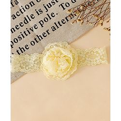 Babyhug Headband With  Floral Applique - Beige