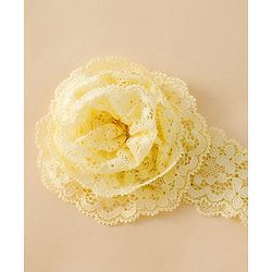 Babyhug Headband With  Floral Applique - Beige