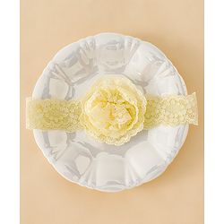 Babyhug Headband With  Floral Applique - Beige
