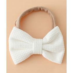 Babyhug Headband Bow Applique Free Size-Pack of 3-Red,Yellow,Black