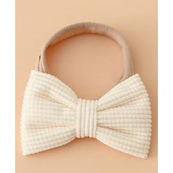 Babyhug Headband Bow Applique Free Size-Pack of 3-Red,Yellow,Black