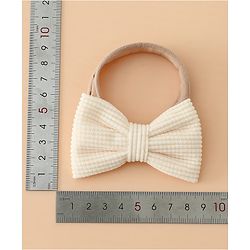 Babyhug Headband Bow Applique Free Size-Pack of 3-Red,Yellow,Black