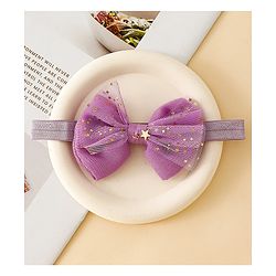 Babyhug Headbands With Floral & Bow Applique Pack of 3  -Purple