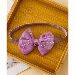 Babyhug Headbands With Floral & Bow Applique Pack of 3  -Purple
