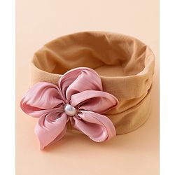 Babyhug Floral Bow Stretch Kids Headband - Pink & Purple