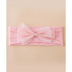 Babyhug Floral Bow Stretch Kids Headband - Pink & Purple