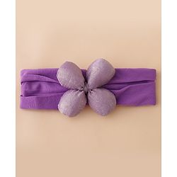 Babyhug Floral Bow Stretch Kids Headband - Pink & Purple