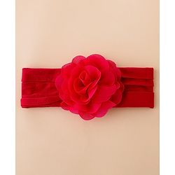 Babyhug Free Size Headbands With Floral Applique Pack of 3 - Multicolor