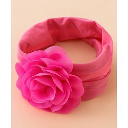 Babyhug Free Size Headbands With Floral Applique Pack of 3 - Multicolor