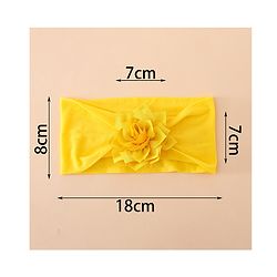 Babyhug Free Size Headbands With Floral Applique Pack of 3 - Multicolor