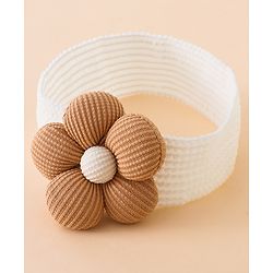 Babyhug Free Size Headbands With Floral Applique Pack of 4 - Multicolor