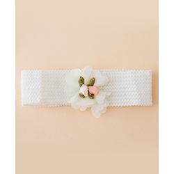 Babyhug Free Size Headbands With Floral Applique Pack of 4 - Multicolor
