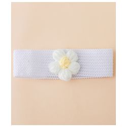 Babyhug Free Size Headbands With Floral Applique Pack of 4 - Multicolor