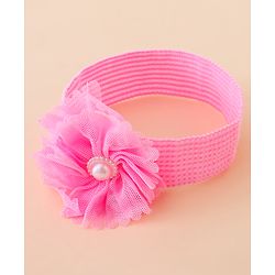 Babyhug Free Size Headbands With Floral Applique Pack of 4 - Multicolor