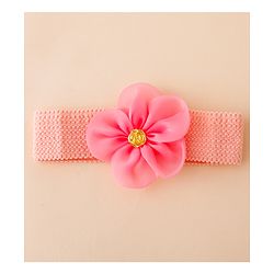 Babyhug Free Size Headbands With Floral Applique Pack of 4 - Multicolor
