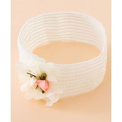 Babyhug Free Size Headbands With Floral Applique Pack of 4 - Multicolor