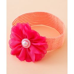 Babyhug Free Size Headbands With Floral Applique Pack of 4 - Multicolor