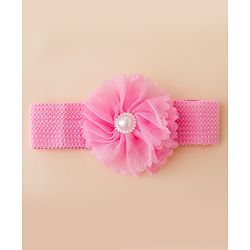 Babyhug Free Size Headbands With Floral Applique Pack of 4 - Multicolor